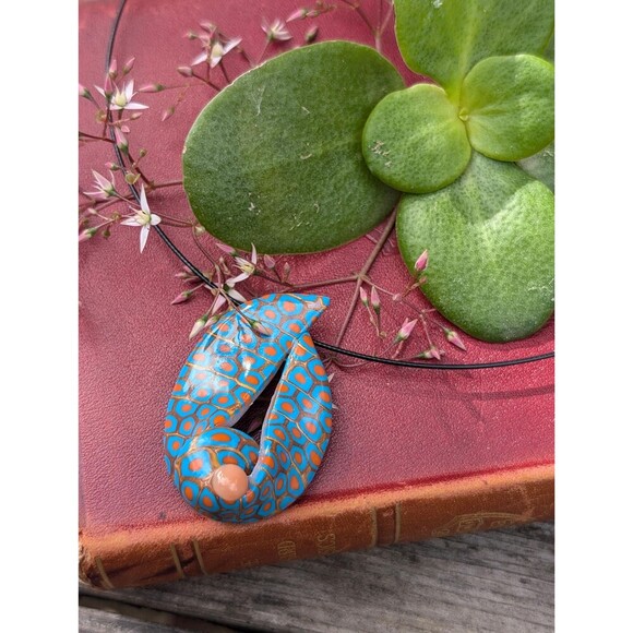 Vintage Artisan Millefiori Style Pendant Necklace - Picture 1 of 10